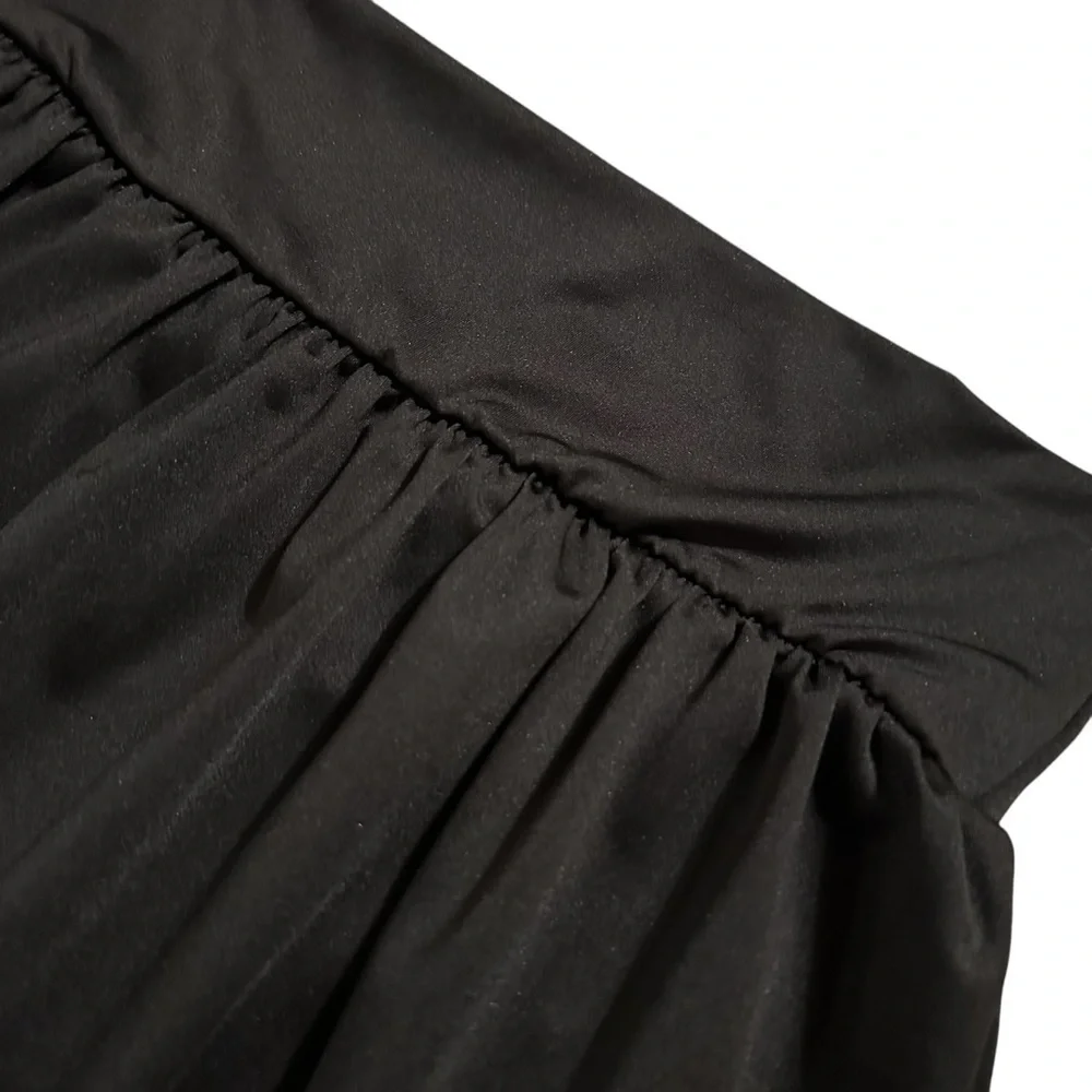 21 Saints Bubble Mini Skirt, High Waist, Black